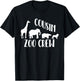 Cousin Zoo Crew Giraffe Elephant Circus Animal Lover T-Shirt - T-Shirt | Black