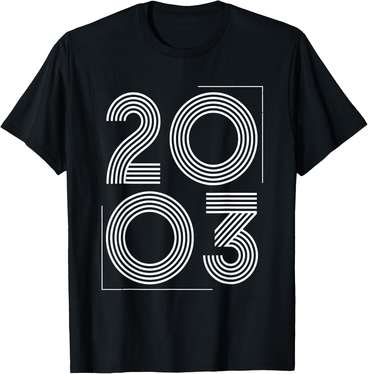 Vintage 2003 T Shirts Retro Funny 2003 Birthday T-Shirt - T-Shirt | Black