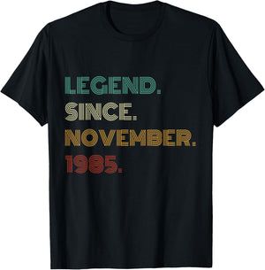 40 Years Old Legend Since November 1985 40th Birthday T-Shirt - T-Shirt | Black