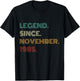 40 Years Old Legend Since November 1985 40th Birthday T-Shirt - T-Shirt | Black