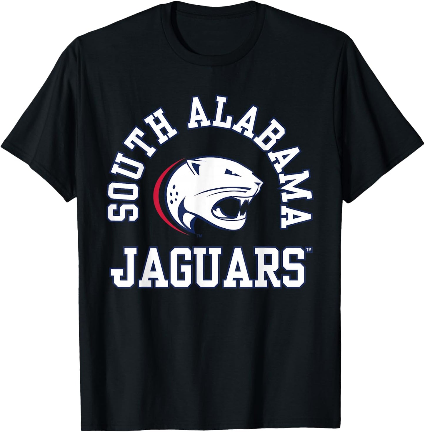 South Alabama Jaguars | Official NCAA Merch | NCAFSAL03 T-Shirt - T-Shirt | Black