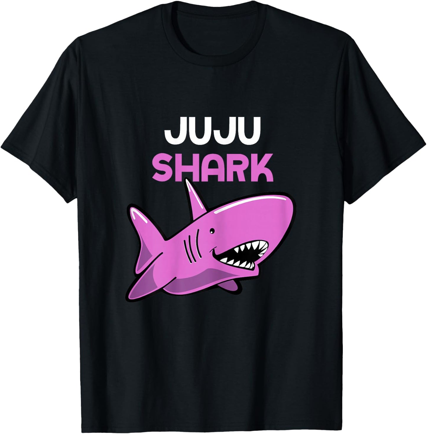 Juju Shark Cool Funny Family T-Shirt - T-Shirt | Black