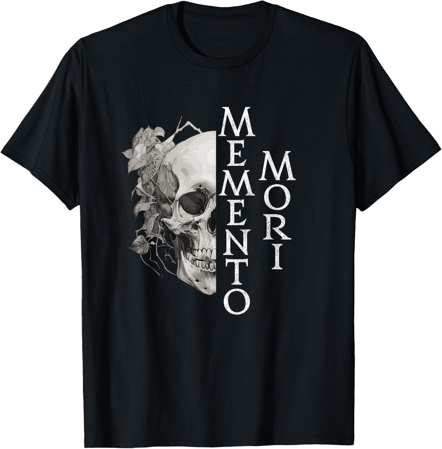 Memento Mori | Latin Phrase T-Shirt - T-Shirt | Black