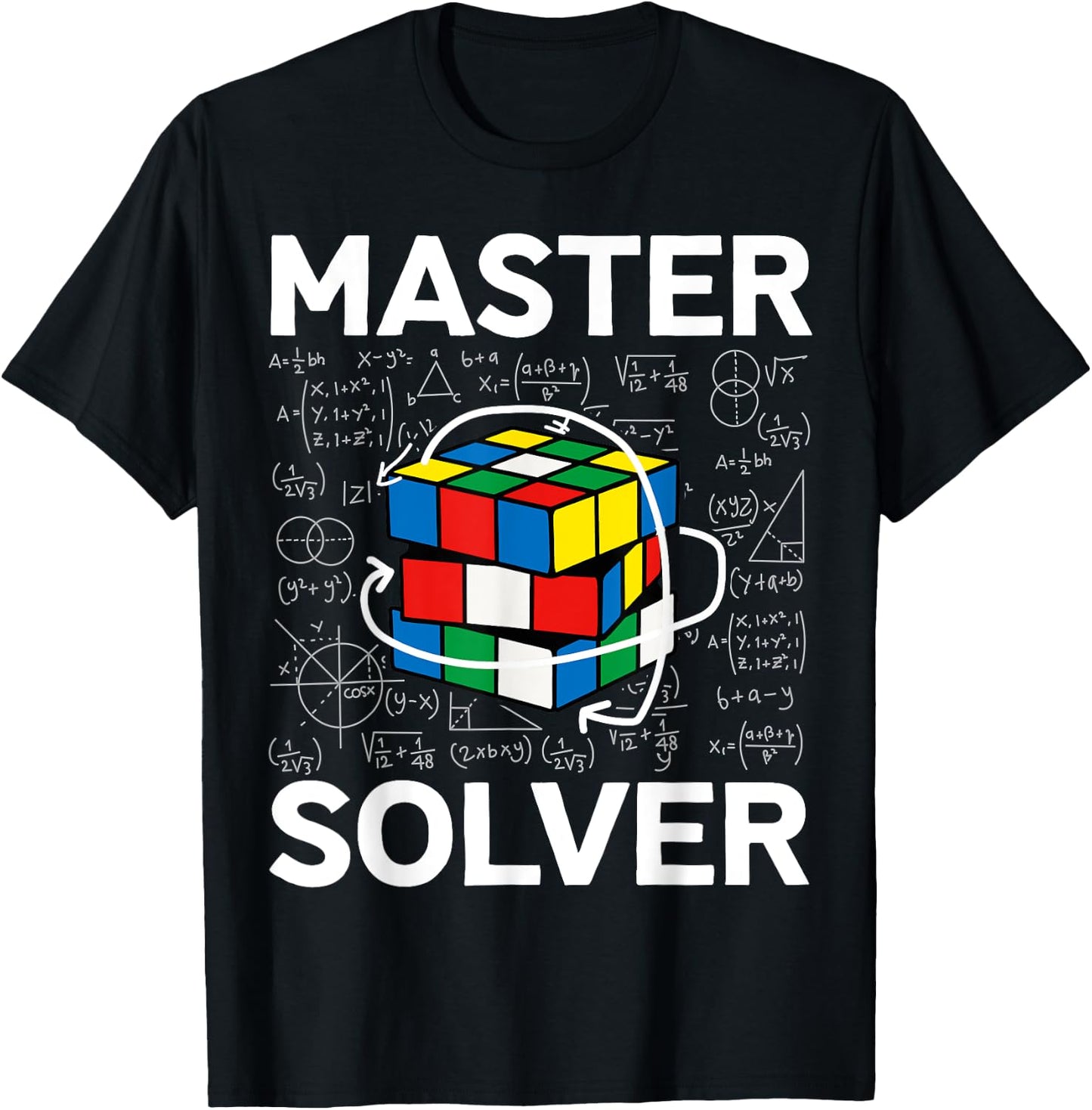 Competitive Puzzle Cube Master Solver Speed Cubing T-Shirt - T-Shirt | Black