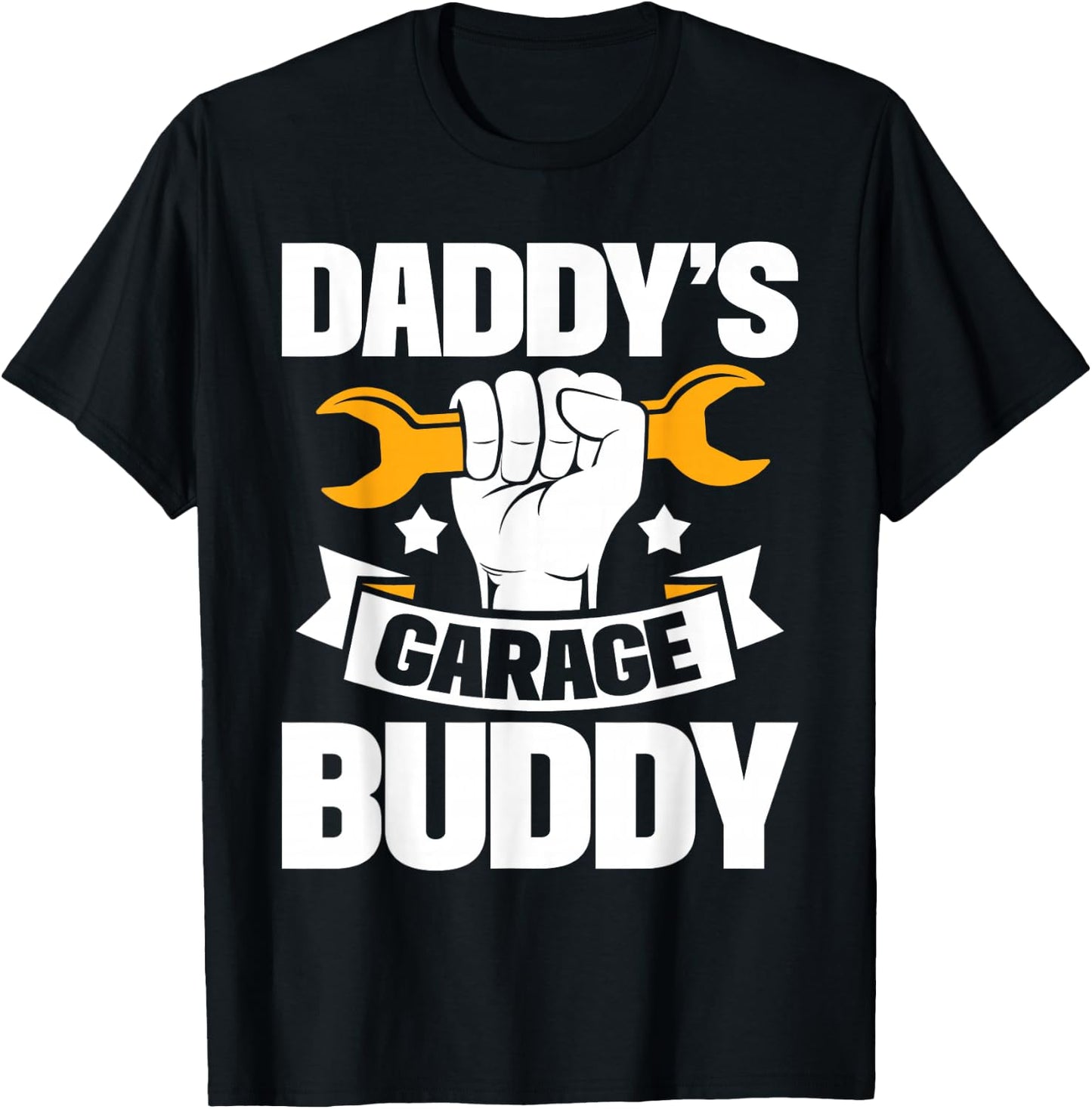 Daddy's Garage Buddy - Fathers Day Papa Buddies Fatherhood T-Shirt - T-Shirt | Black