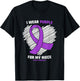 I Wear Purple For My Niece Epilepsy Awareness T-Shirt - T-Shirt | Black