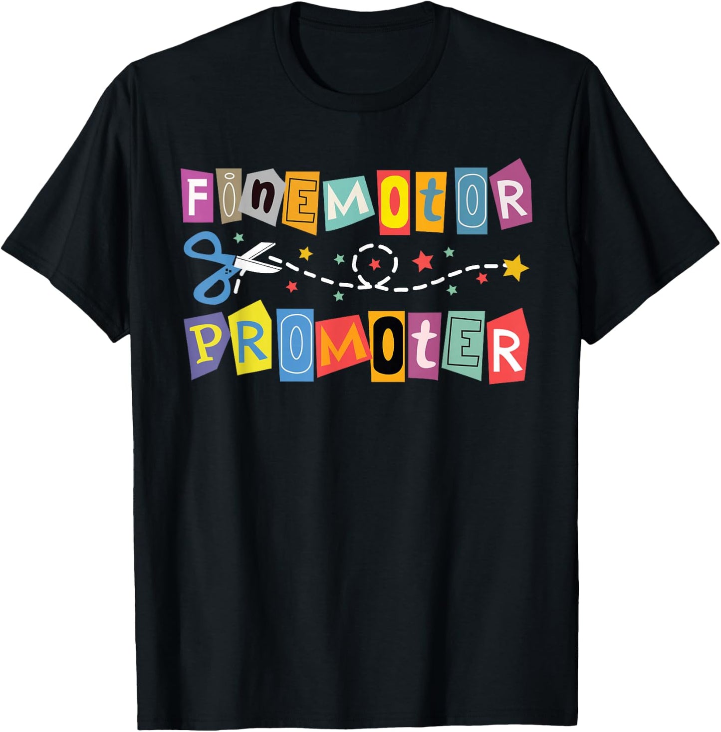 Fine Motor Promoter Occupational Therapy -OT Therapist T-Shirt - T-Shirt | Black