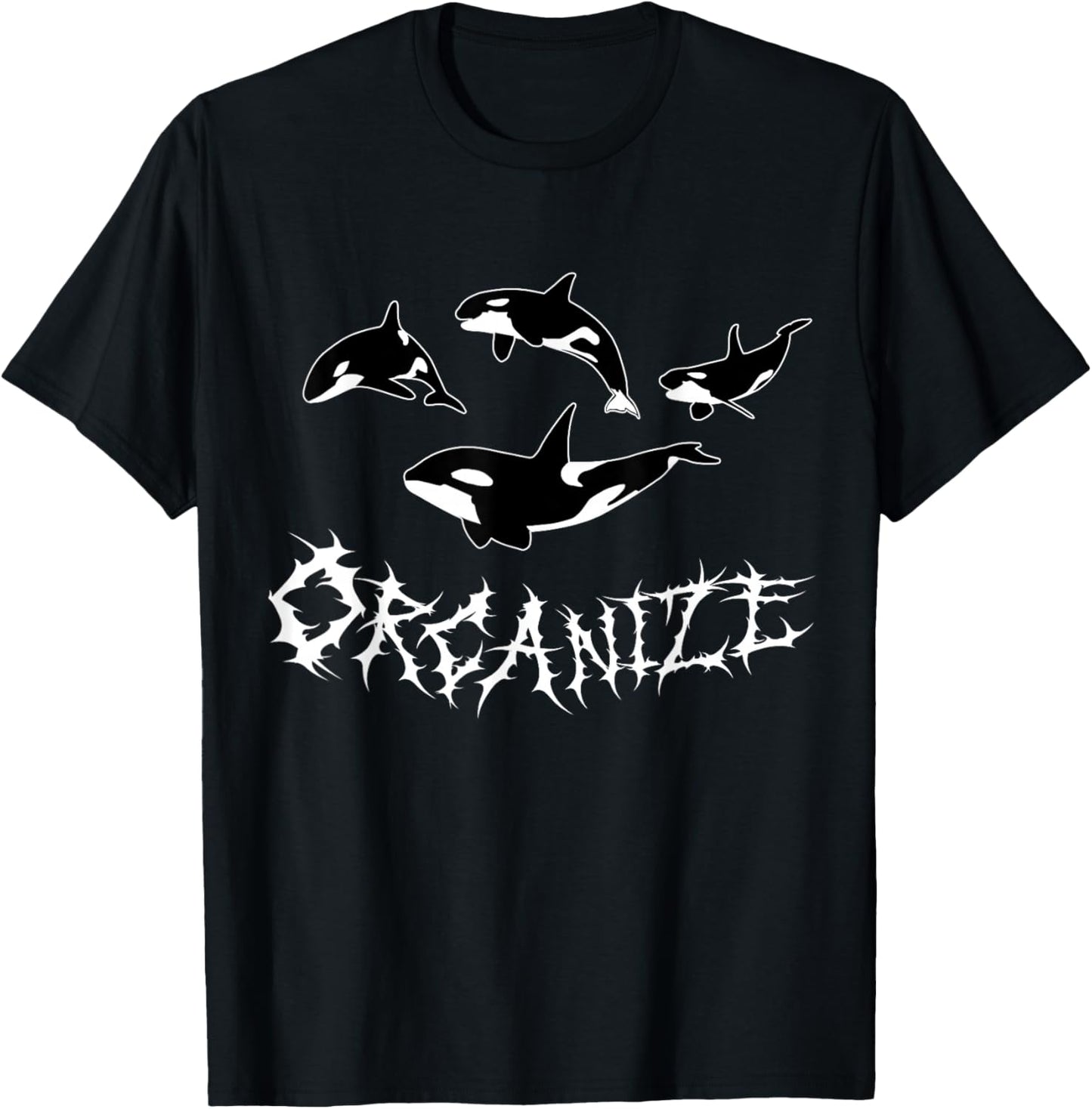 Orcanize Funny Cute Team Orca Whale Pod Yacht Activist Love T-Shirt - T-Shirt | Black