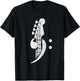 Bass Cleff - Headstock Bassist Bass Guitar Musician Music T-Shirt - T-Shirt | Black