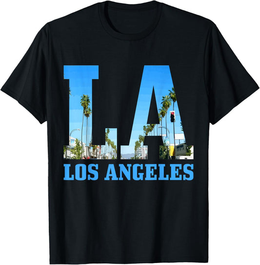 Los Angeles LA Vintage California LA T-Shirt - T-Shirt | Black