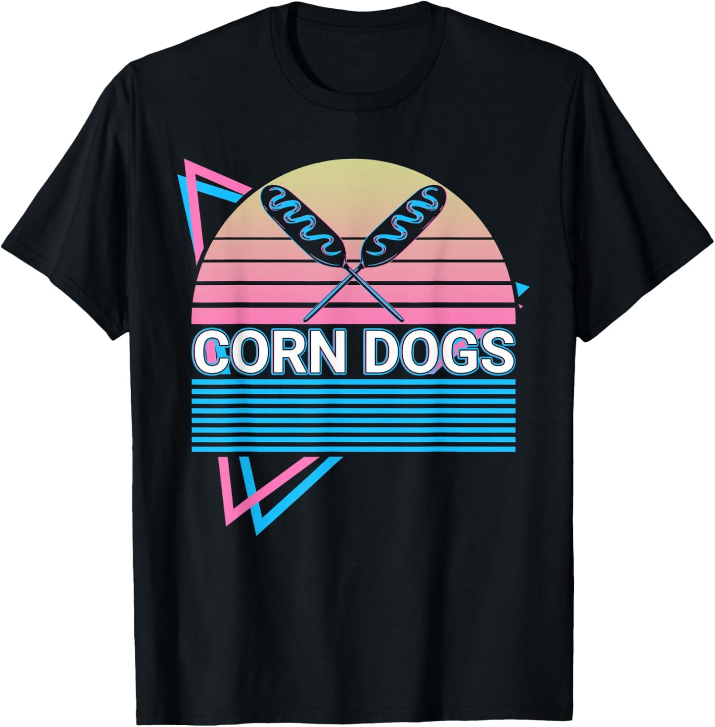Corn Dogs Hot Dogs T-Shirt - T-Shirt | Black