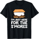 I'm Just Here For The Smores Campfire S'Mores T-Shirt - T-Shirt | Black