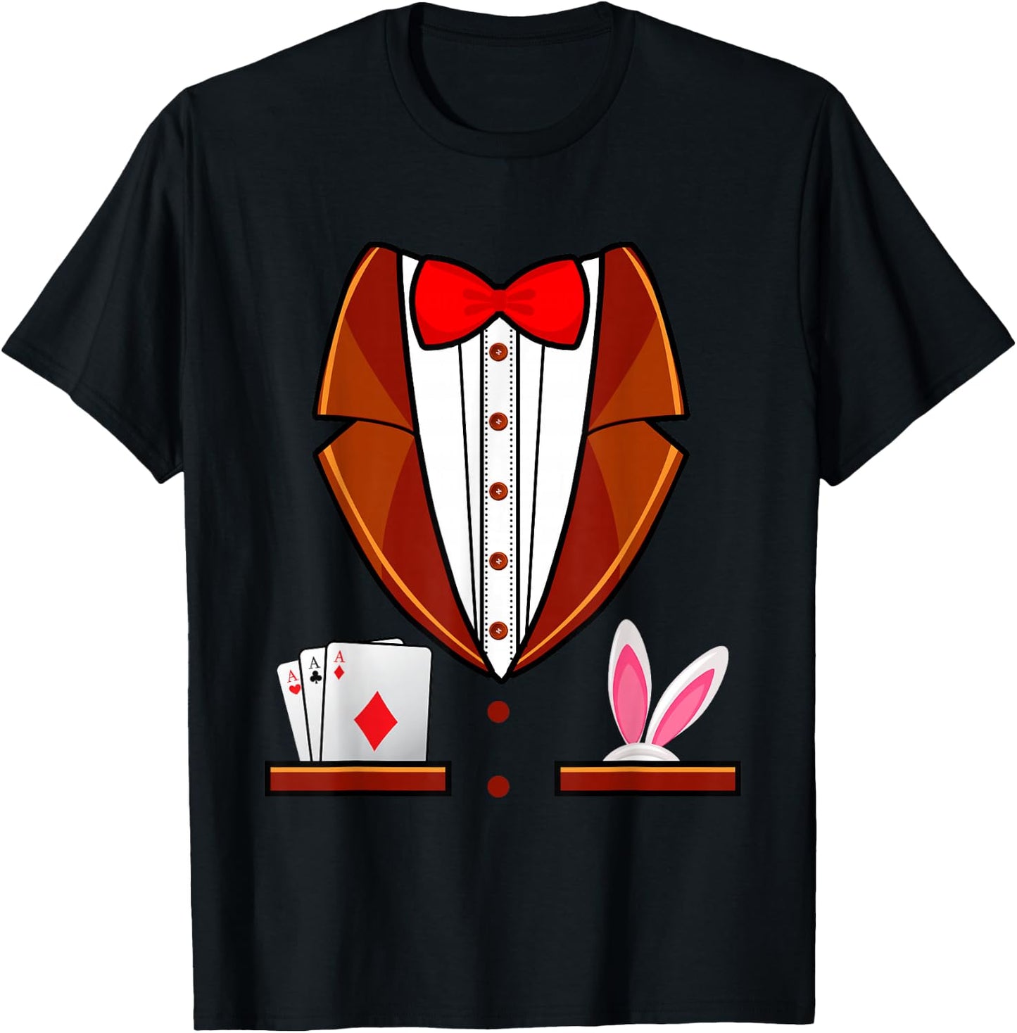 Magician Costume Shirt Magicians Magic Halloween Magician T-Shirt - T-Shirt | Black