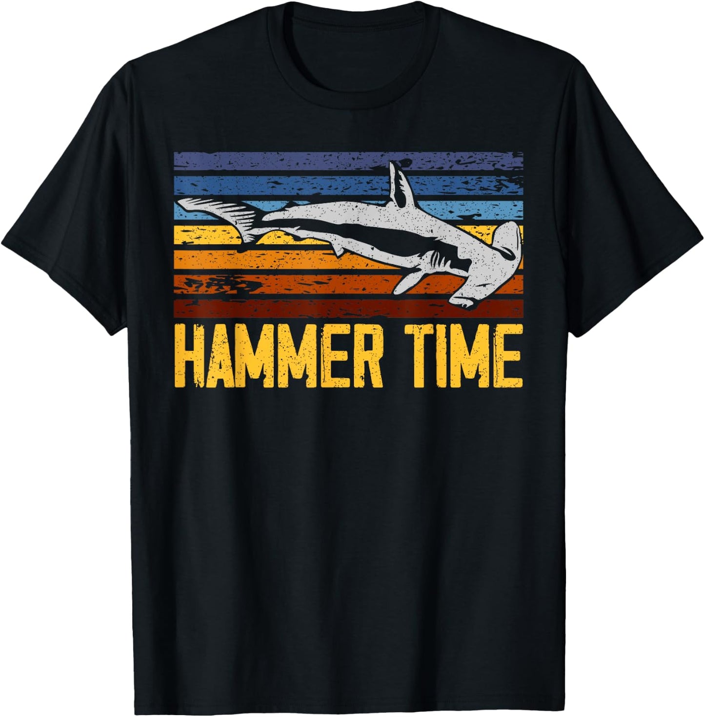 Hammer Time Hammerhead Shark Marine Biology Animal T-Shirt - T-Shirt | Black