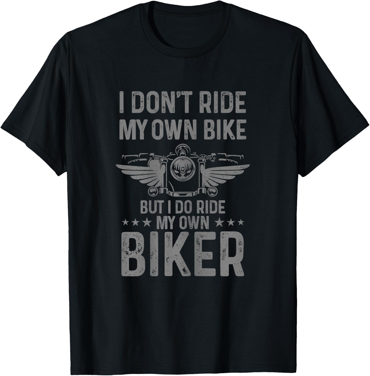 Biker Wife Girl I Ride My Own Biker Funny Motorcycle T-Shirt - T-Shirt | Black