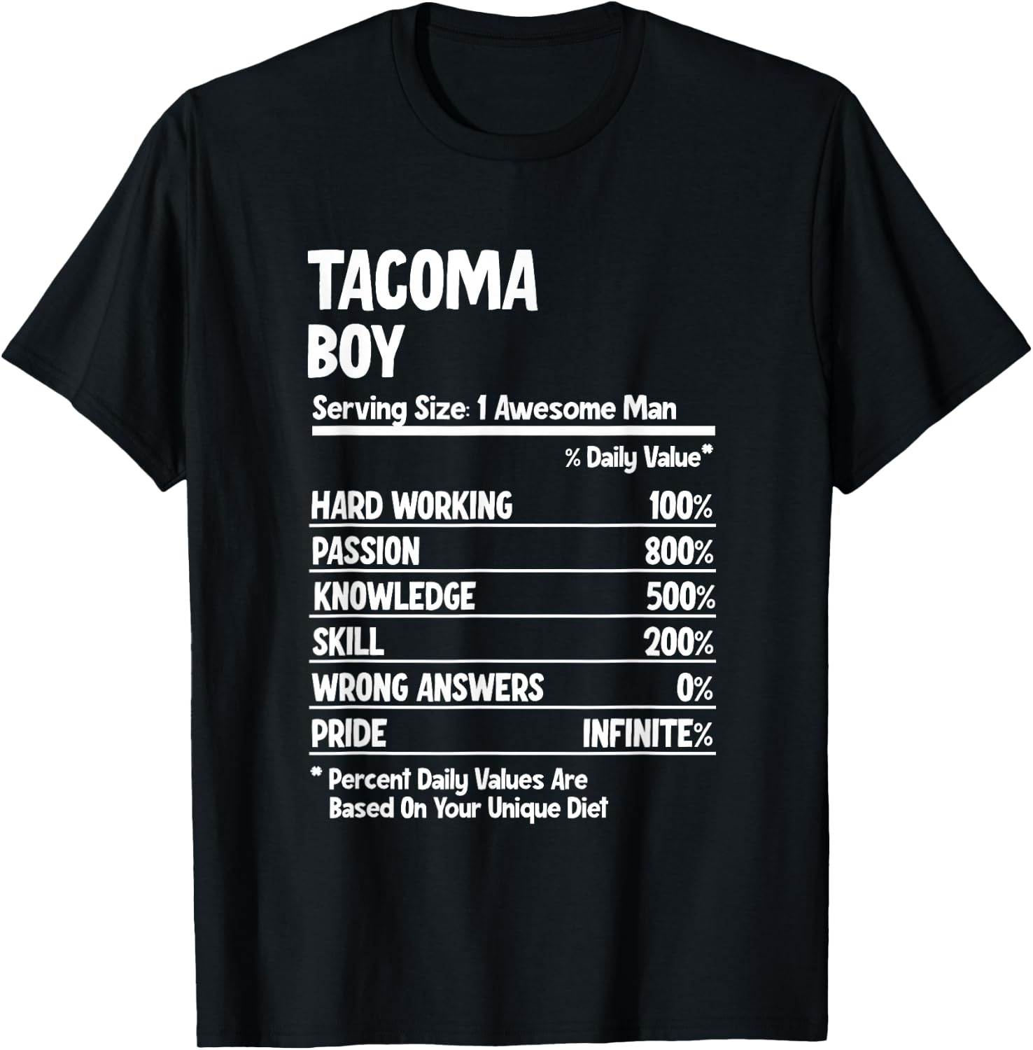 Boy from Tacoma T-Shirt - T-Shirt | Black