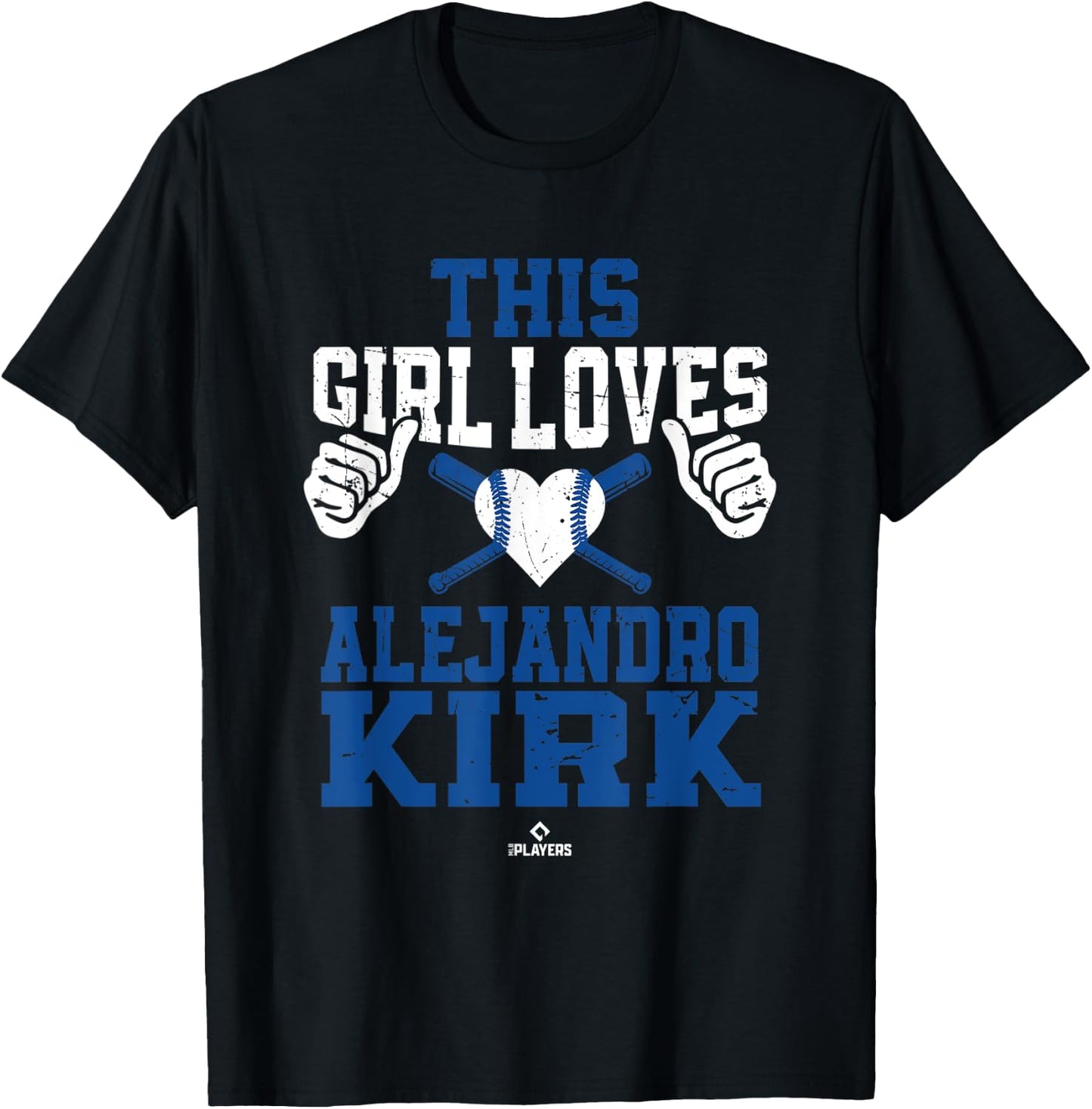 This Girl Loves Alejandro Kirk Alejandro Kirk Toronto MLBPA T-Shirt - T-Shirt | Black