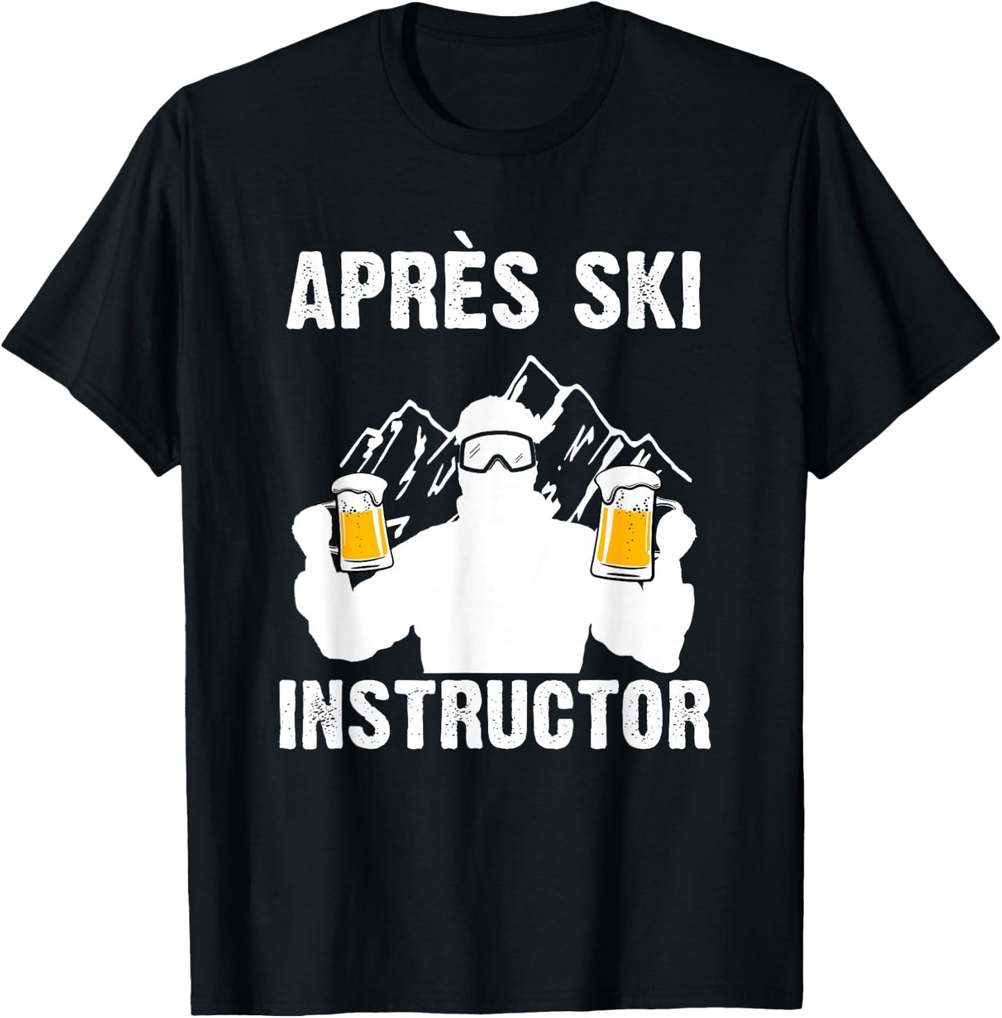 Apres Ski Instructor T-Shirt - T-Shirt | Black