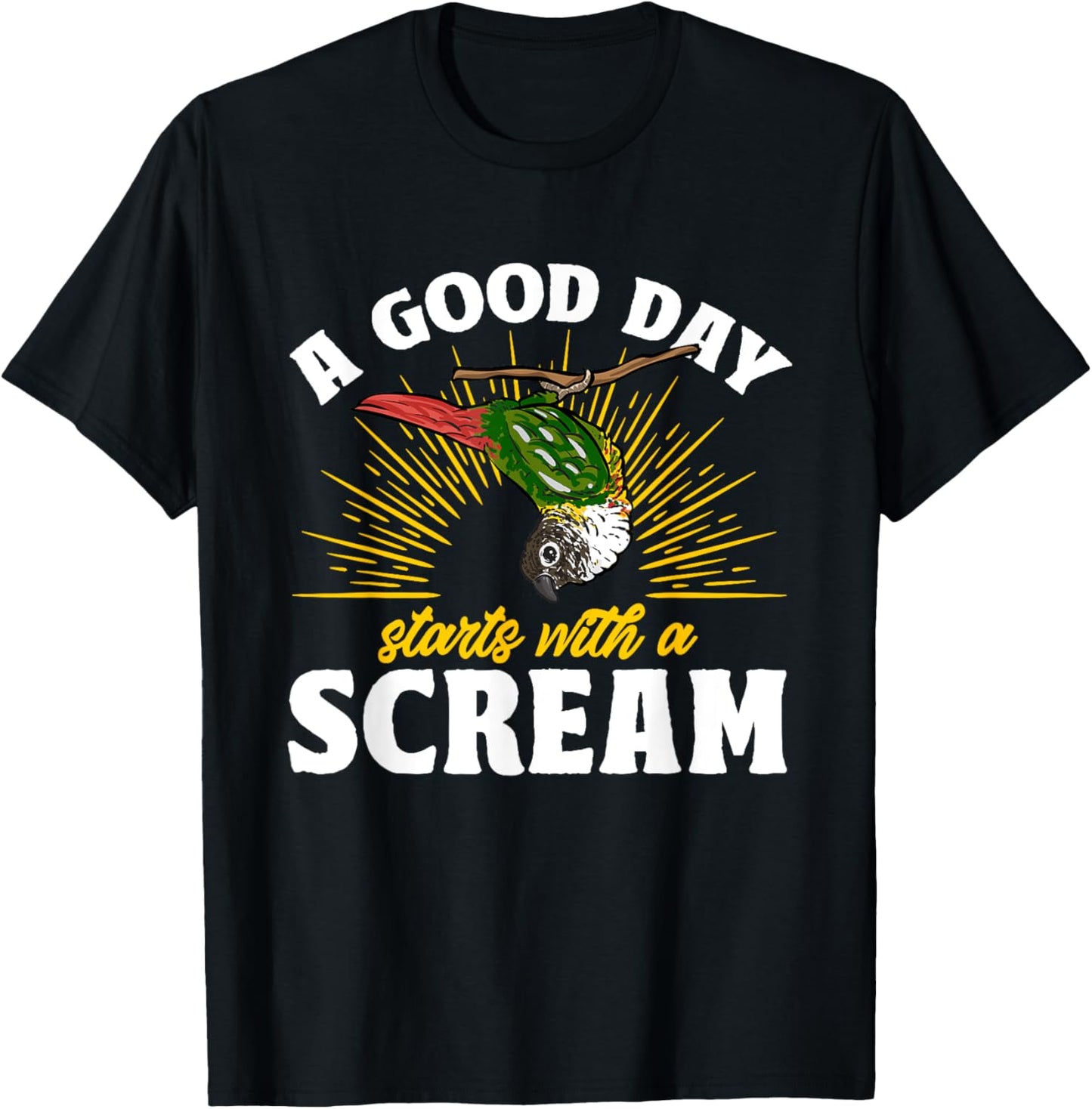 Green Cheek Conure Parrot Bird Conure T-Shirt - T-Shirt | Black
