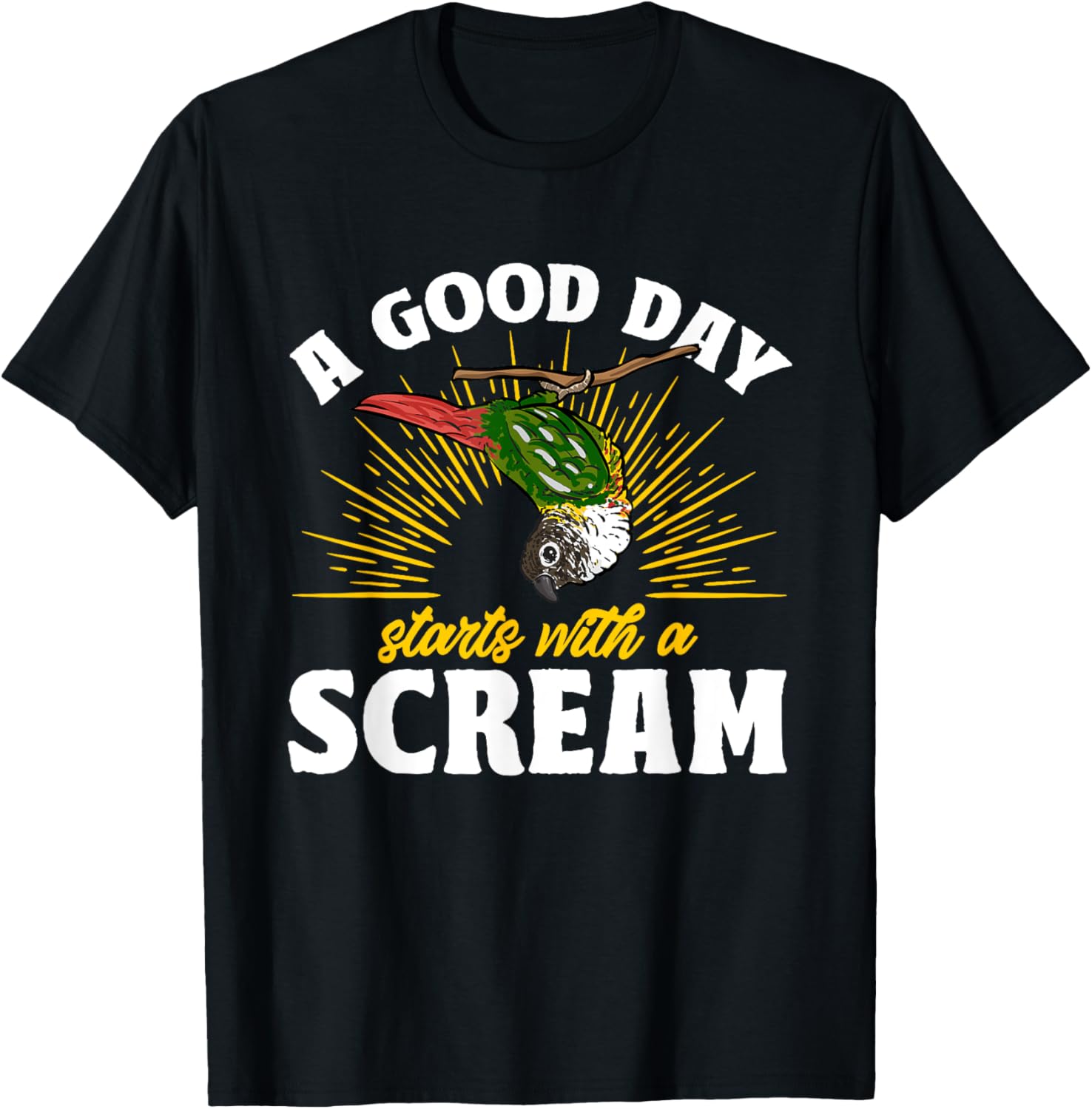 Green Cheek Conure Parrot Bird Conure T-Shirt - T-Shirt | Black