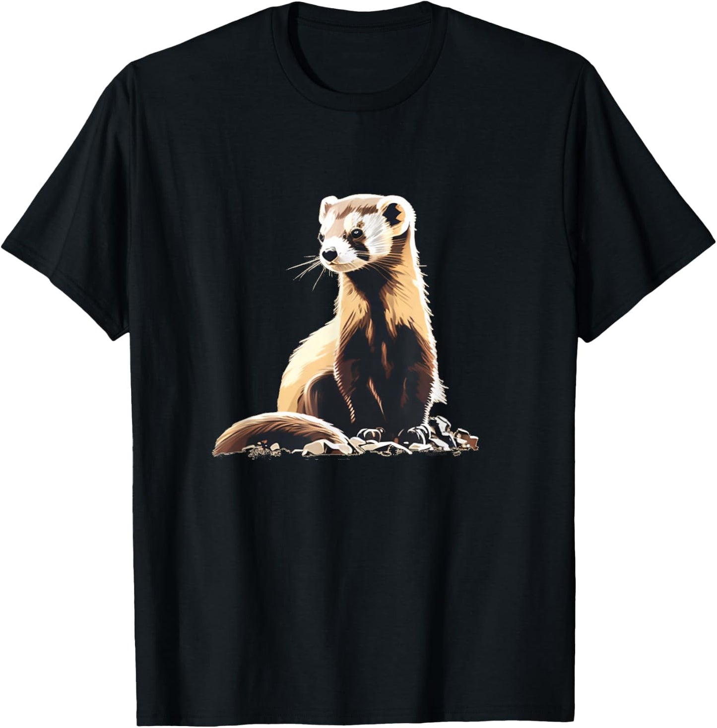 Cool black-footed Ferret T-Shirt - T-Shirt | Black