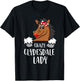 Crazy Clydesdale Lady Cute Clydesdale Horse T-Shirt - T-Shirt | Black