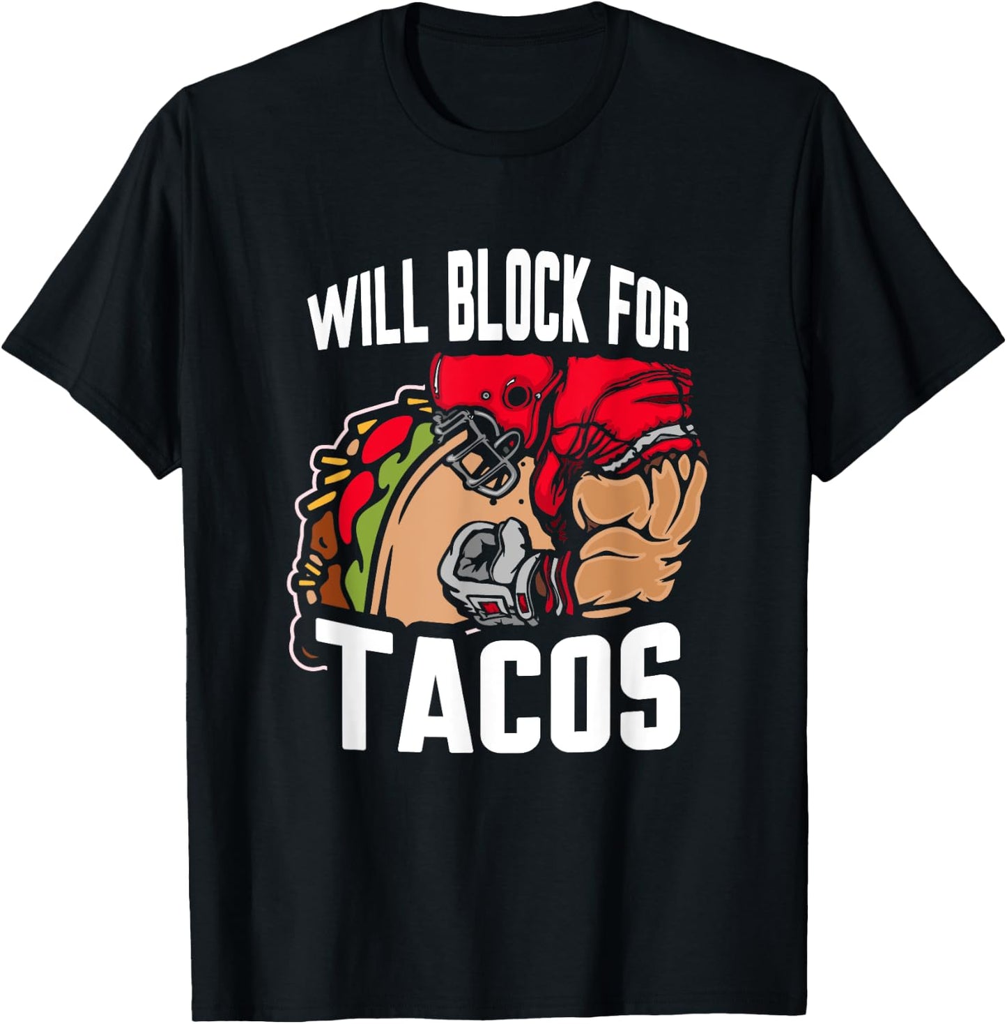 Will block for Tacos T-Shirt - T-Shirt | Black