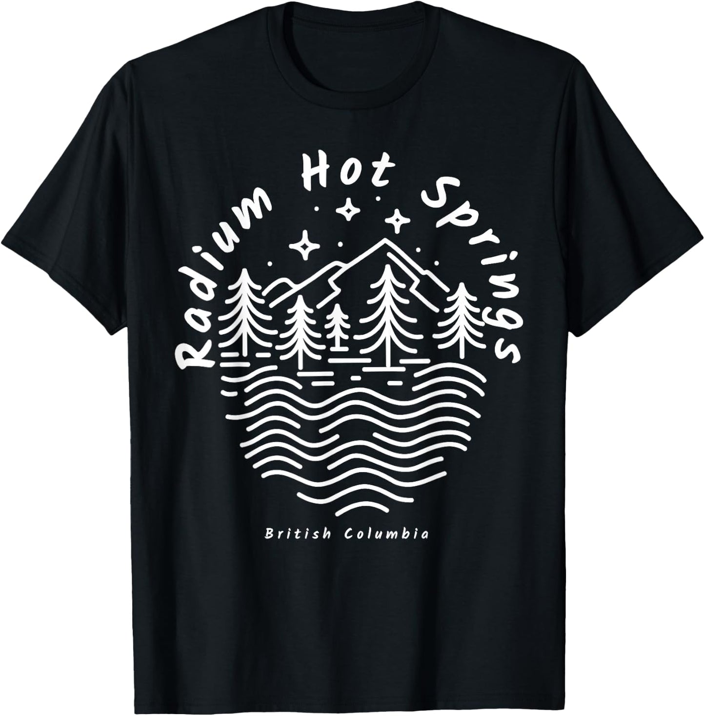 Radium Hot Springs British Columbia T-Shirt - T-Shirt | Black