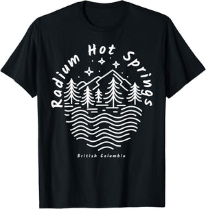 Radium Hot Springs British Columbia T-Shirt - T-Shirt | Black