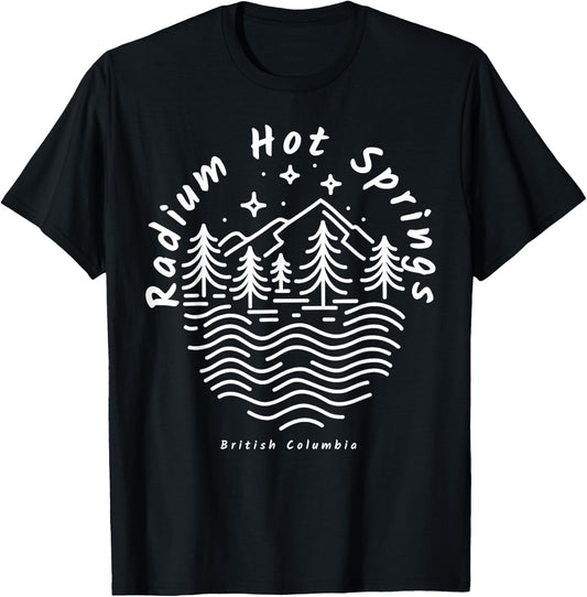 Radium Hot Springs British Columbia T-Shirt - T-Shirt | Black