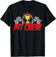 Pit Crew Family Birthday Party Racing Men Women Race Car T-Shirt - T-Shirt | Black