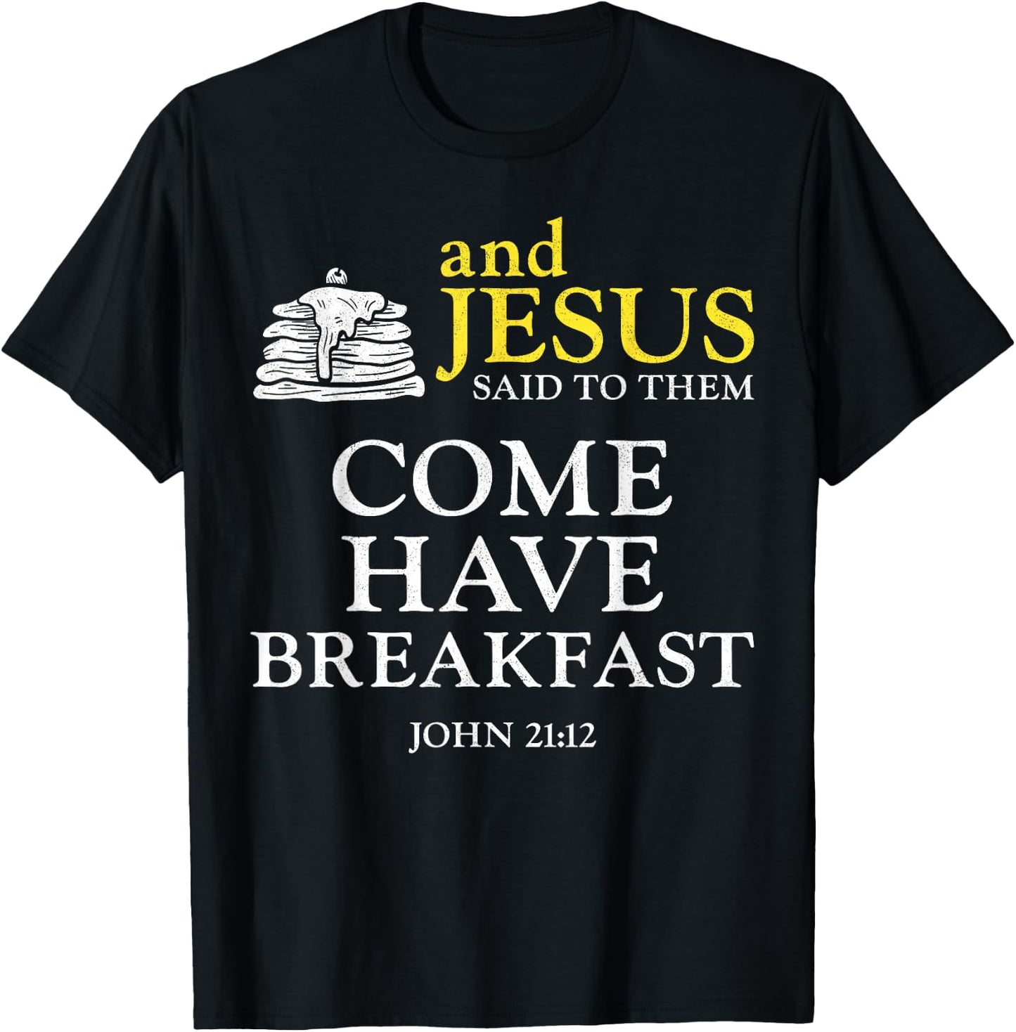Pancake Lover Kids Bible Quote Faith Christian And Jesus T-Shirt - T-Shirt | Black