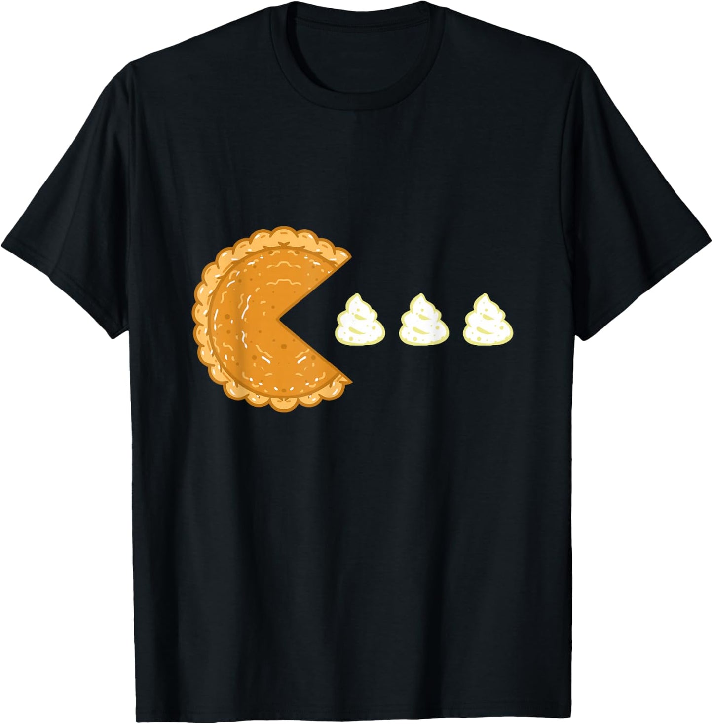 Pumpkin Pie Gamer Thanksgiving Gaming Men Women Kids Boys T-Shirt - T-Shirt | Black