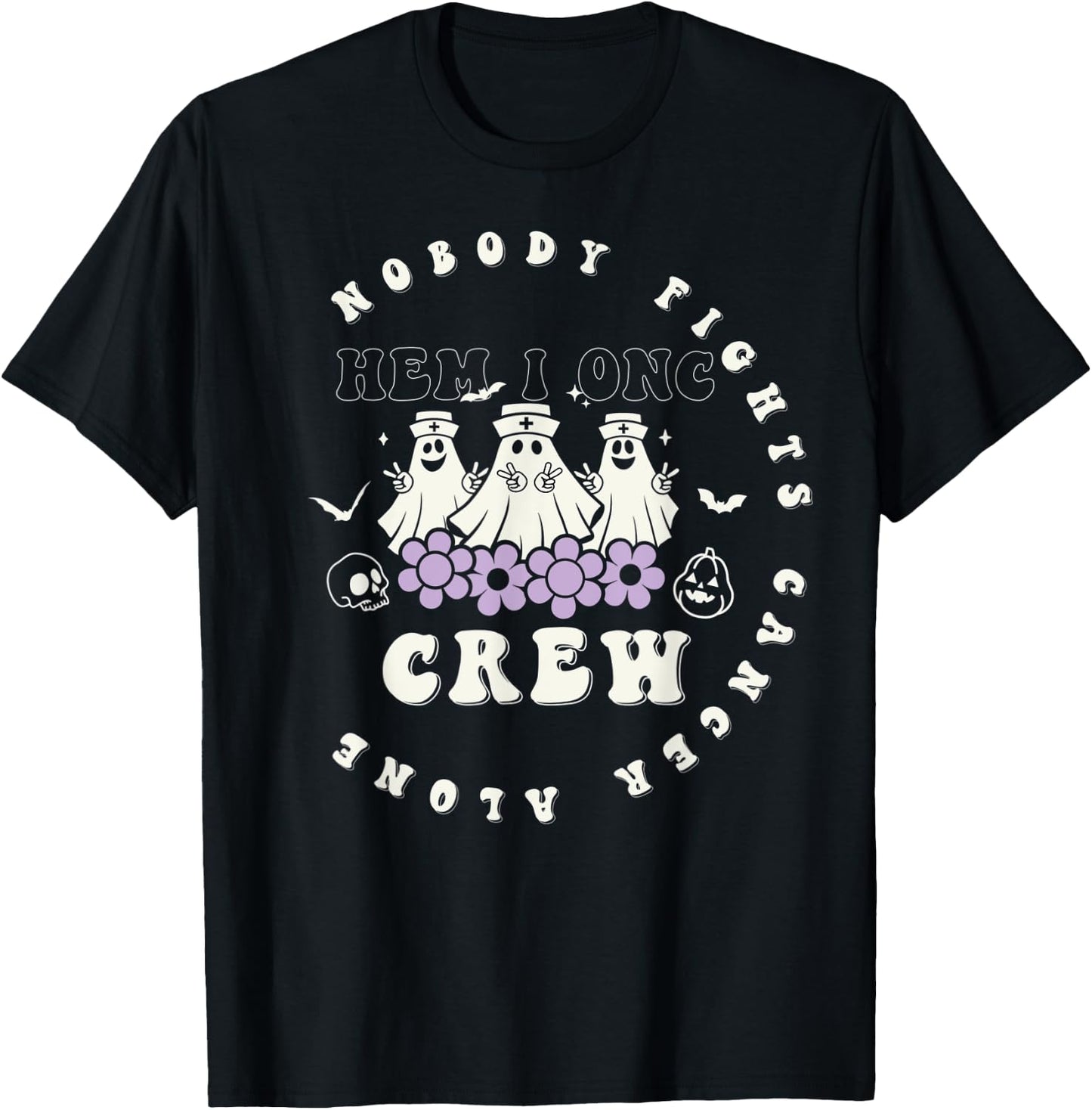 Halloween Oncology Hematology Nurse Crew Peds Hem/Onc T-Shirt - T-Shirt | Black
