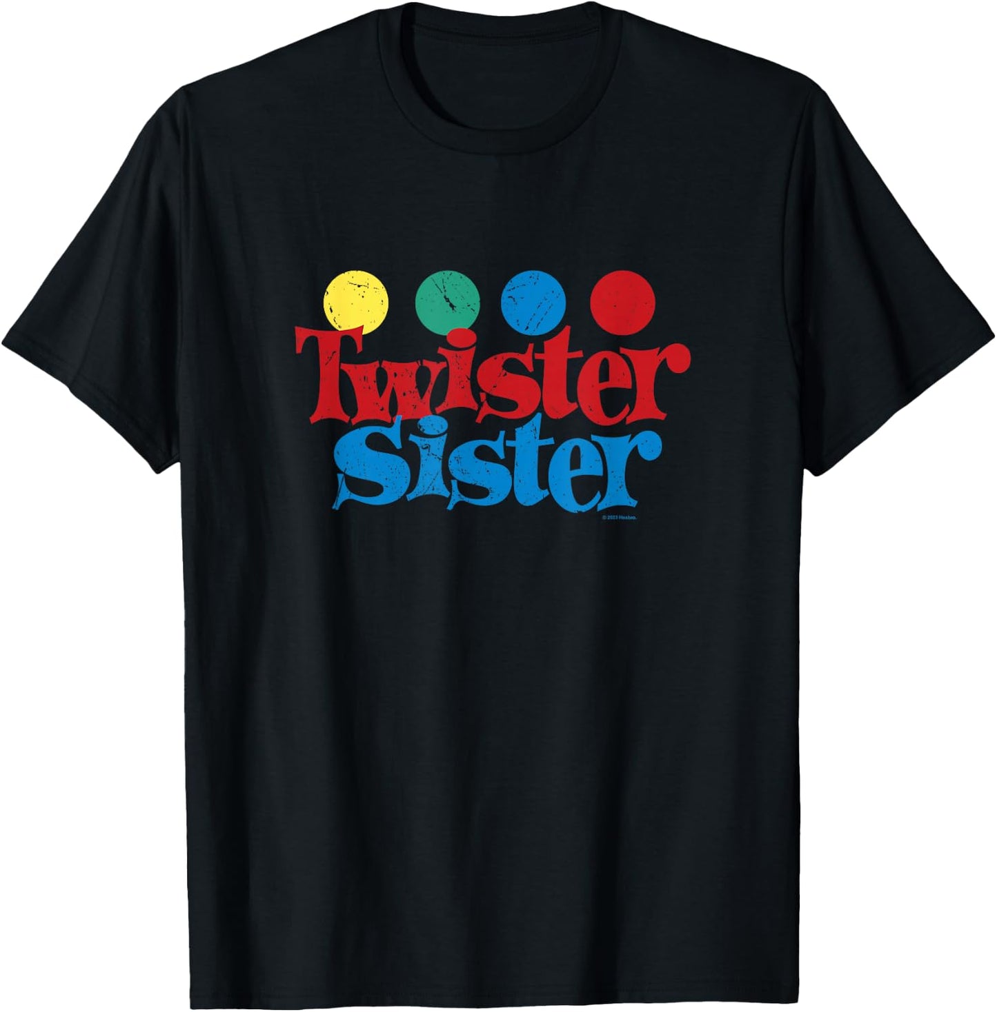 Twister Vintage Retro Twister Sister Classic Game Logo T-Shirt - T-Shirt | Black