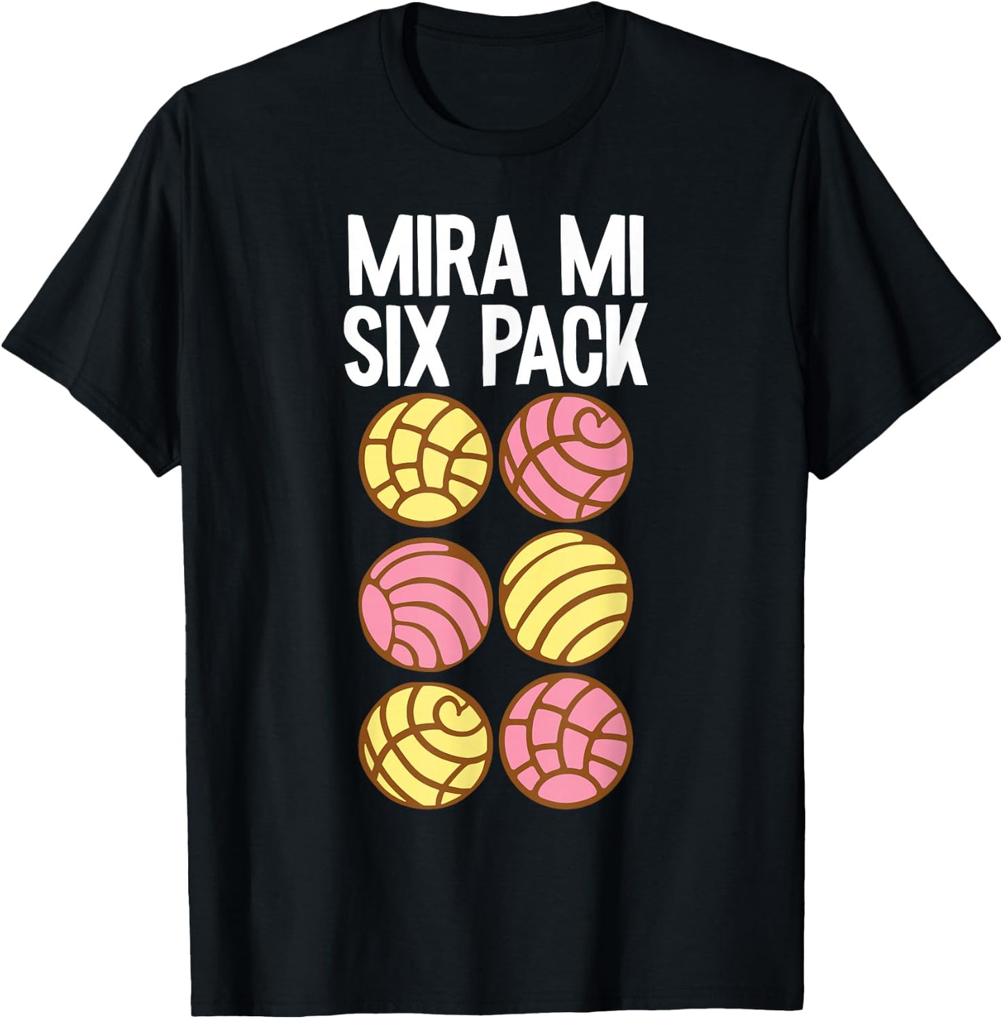 Conchas Pan Dulce Latina Mexican Mujer Concha Pastry T-Shirt - T-Shirt | Black