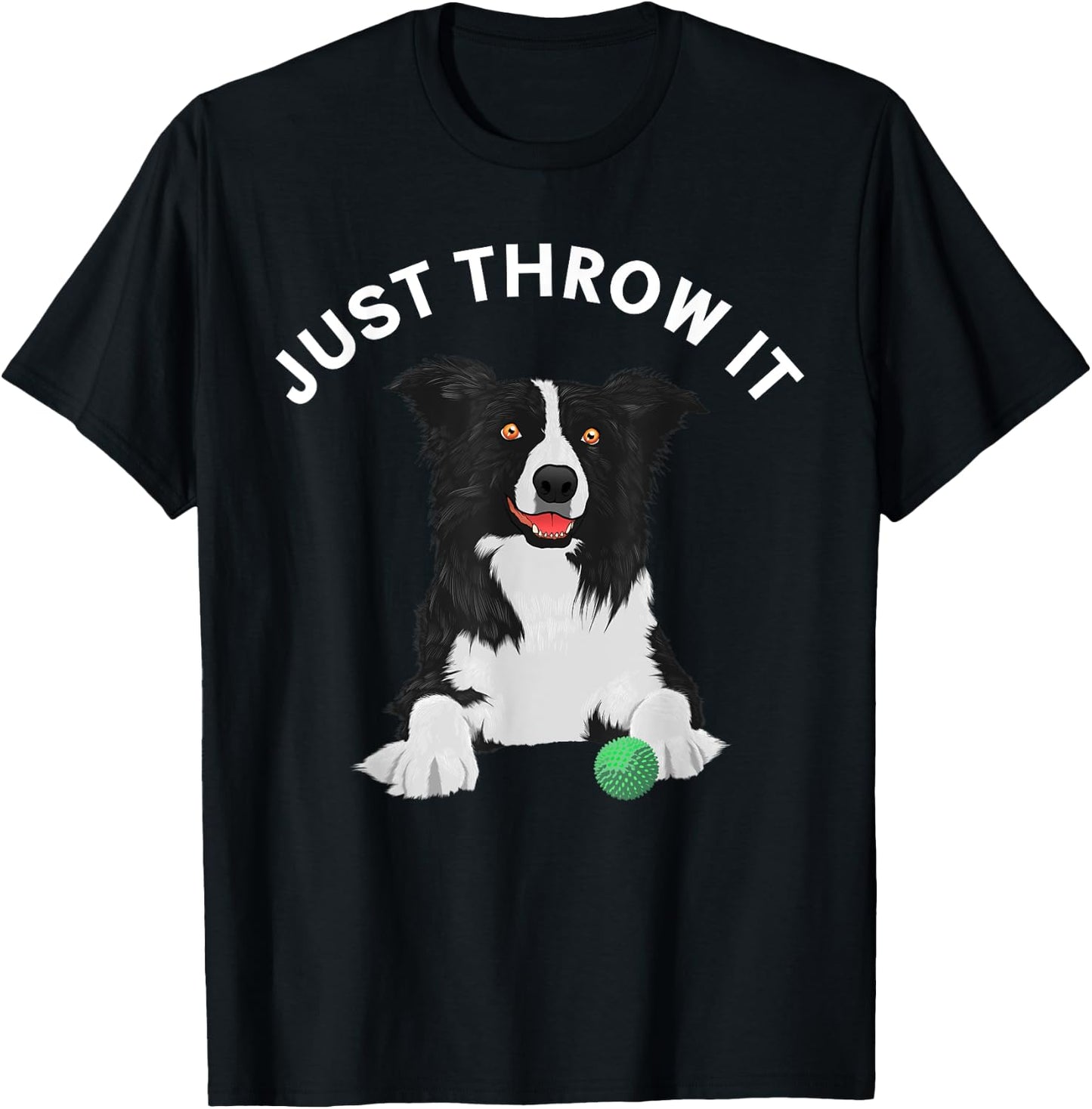 Funny Border Collie Women Kids Border Collie Lovers T-Shirt - T-Shirt | Black