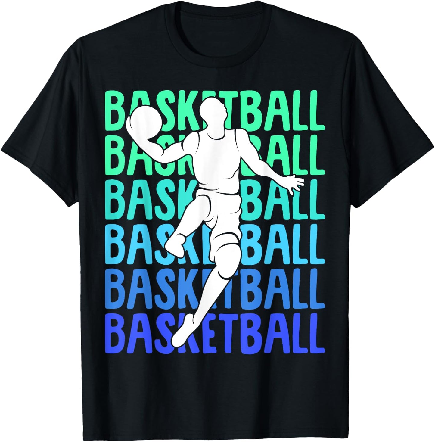Basketball Kids Boys Men T-Shirt - T-Shirt | Black