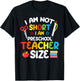 Funny Preschool Teacher Pre-K Back to School I'm Not Short T-Shirt - T-Shirt | Black