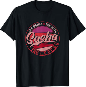 Sasha the Lady of Myth the Legend T-Shirt - T-Shirt | Black