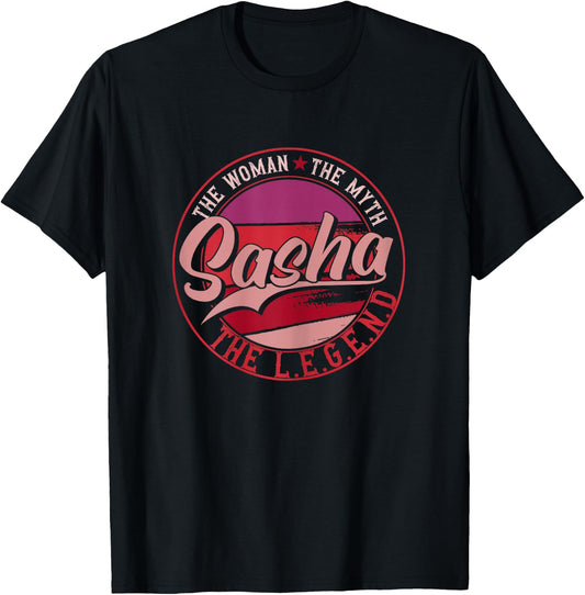 Sasha the Lady of Myth the Legend T-Shirt - T-Shirt | Black