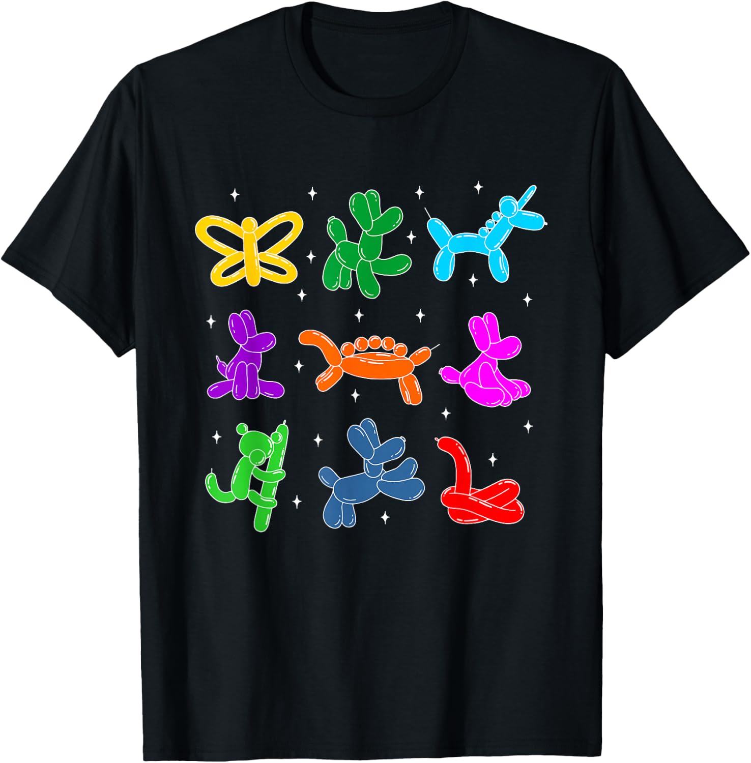 Balloon Animals Artist Entertainer T-Shirt - T-Shirt | Black