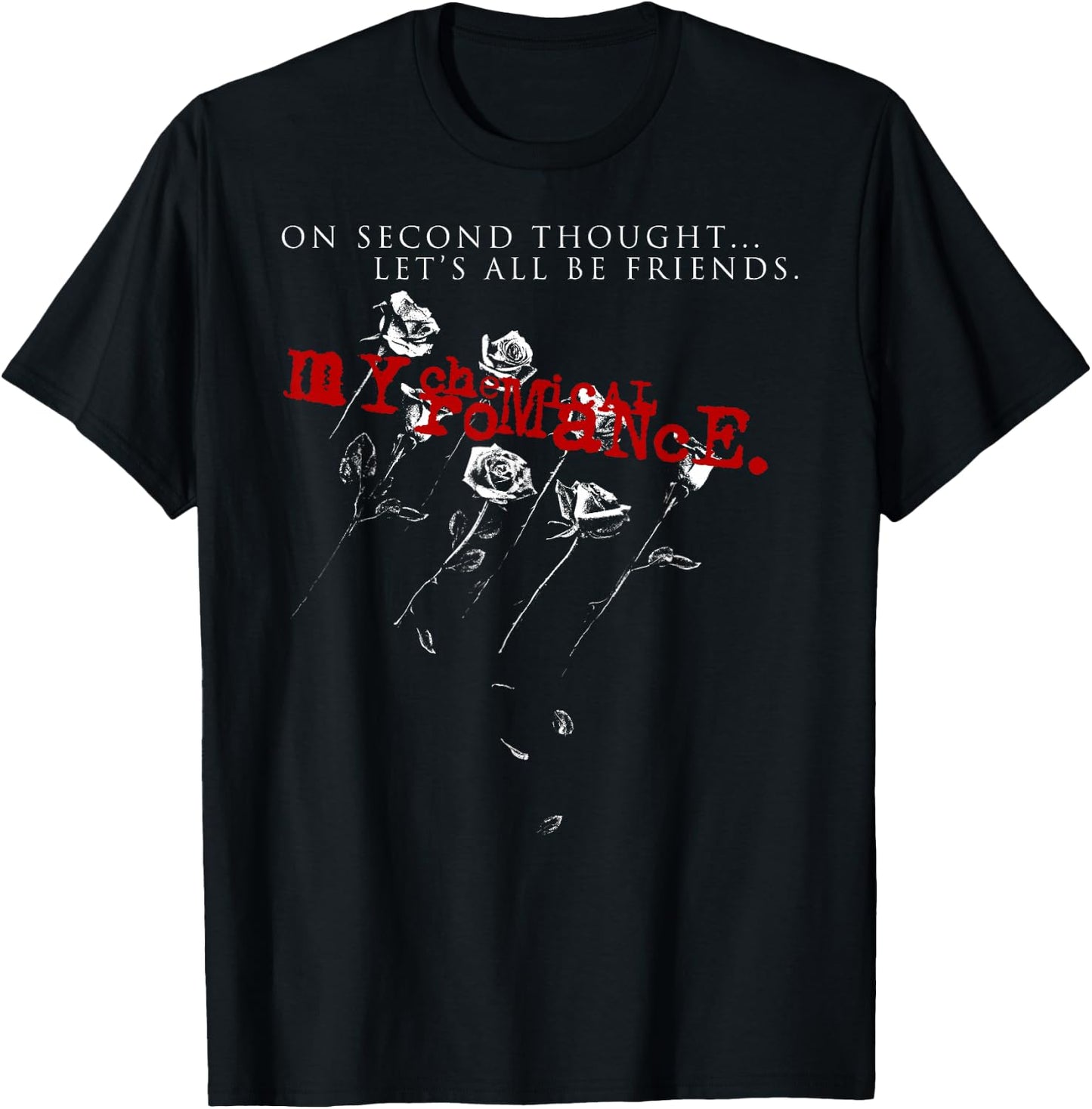 My Chemical Romance Let's All Be Friends T-Shirt - T-Shirt | Black