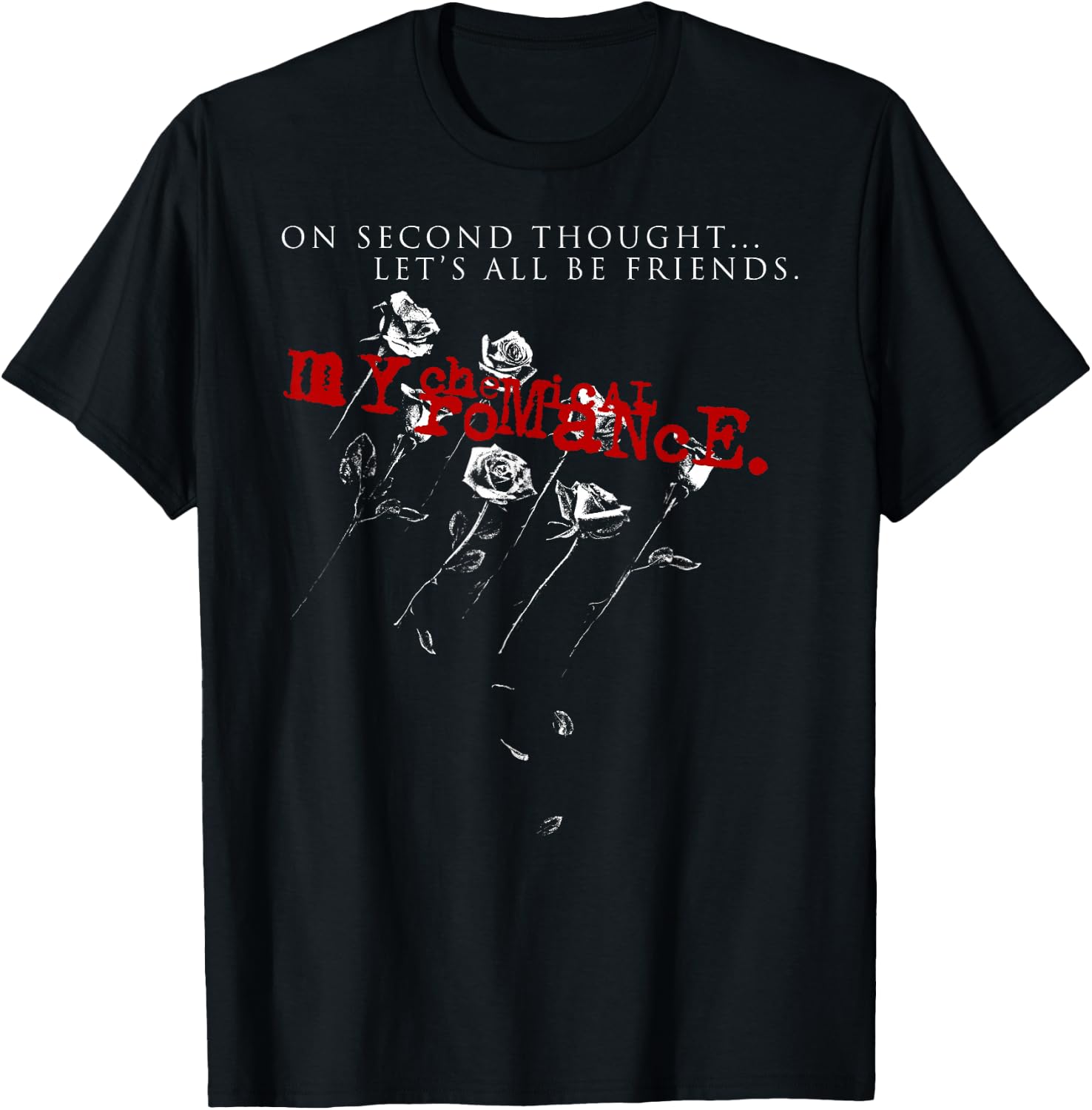 My Chemical Romance Let's All Be Friends T-Shirt - T-Shirt | Black