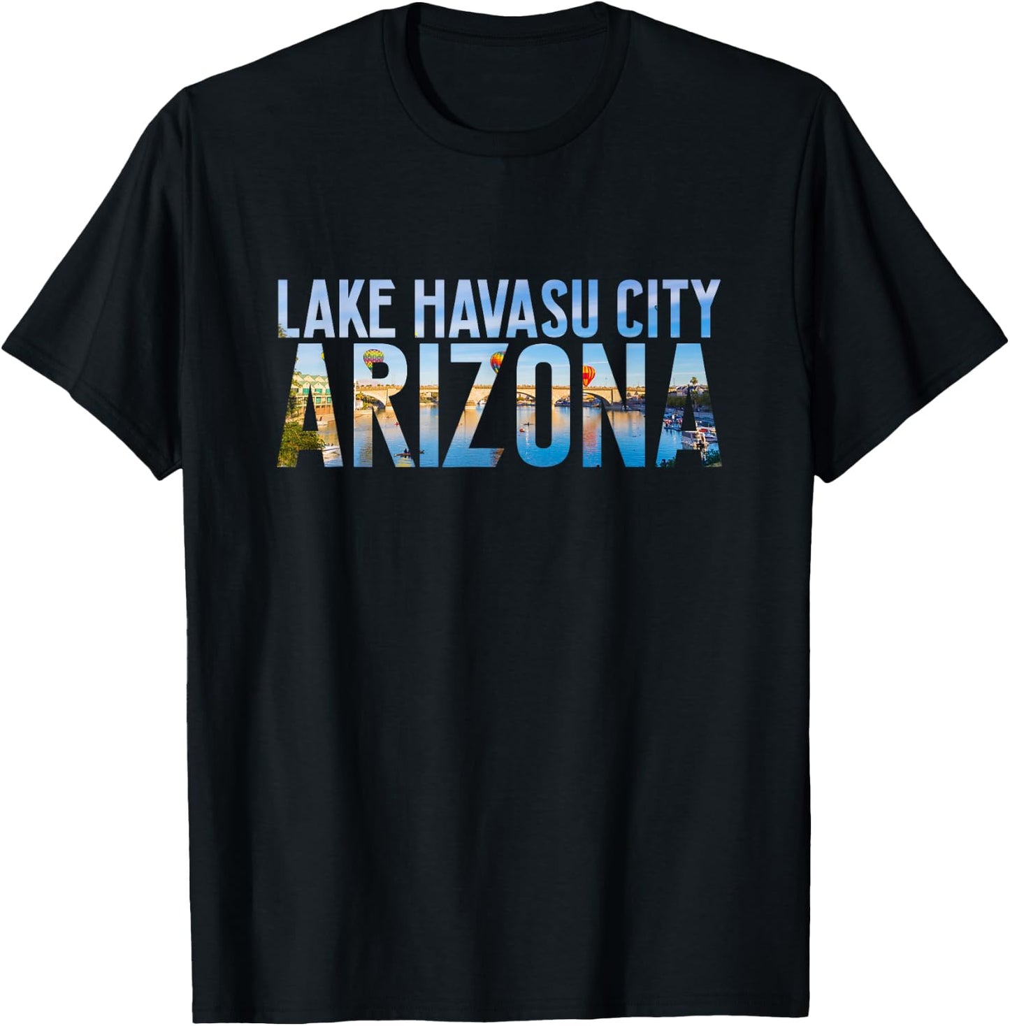 Lake Havasu City Arizona London Bridge Skyline AZ Souvenir T-Shirt - T-Shirt | Black