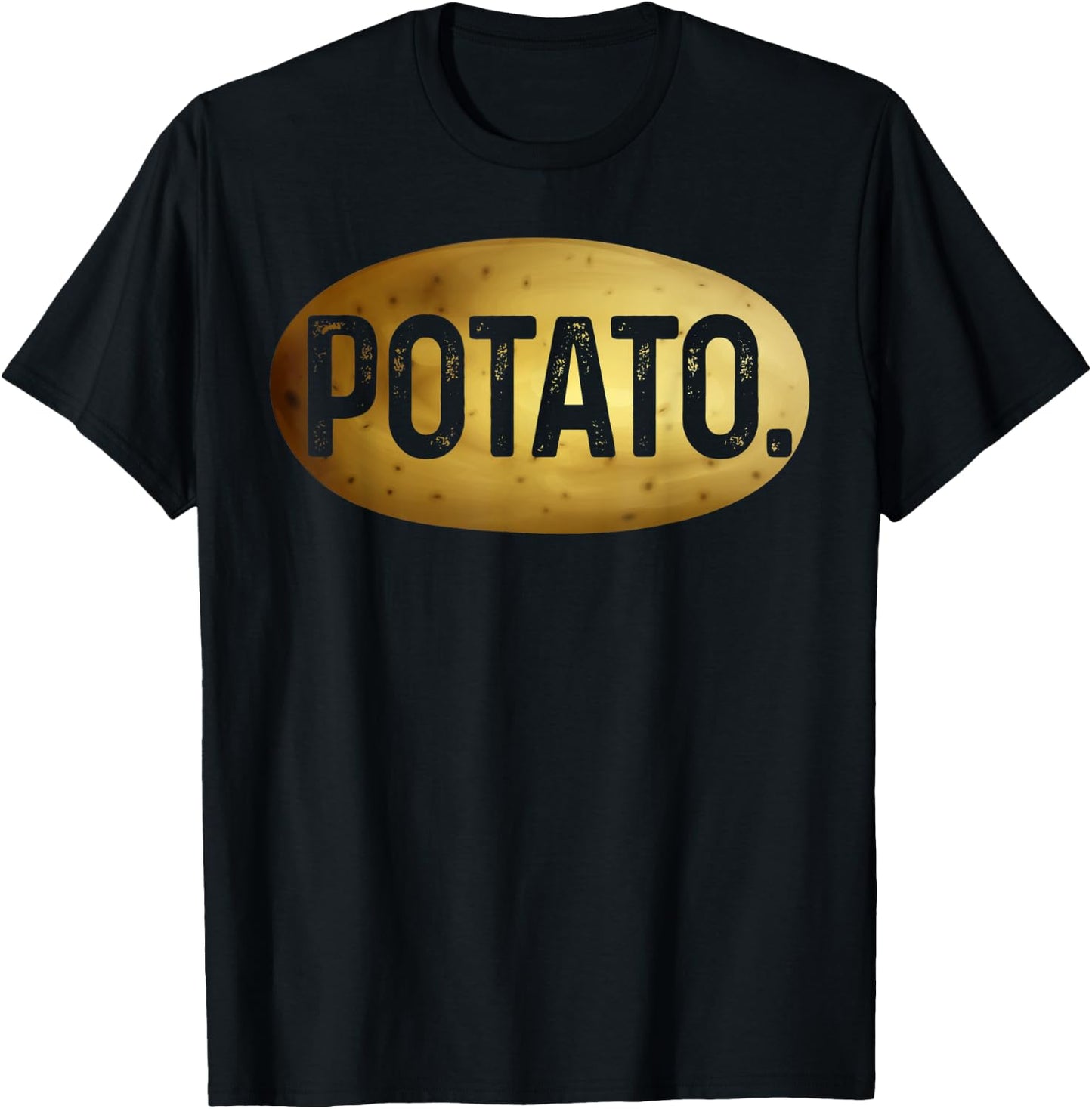 Simple Potato Vegetable Potato Lover Vegan Halloween Costume T-Shirt - T-Shirt | Black