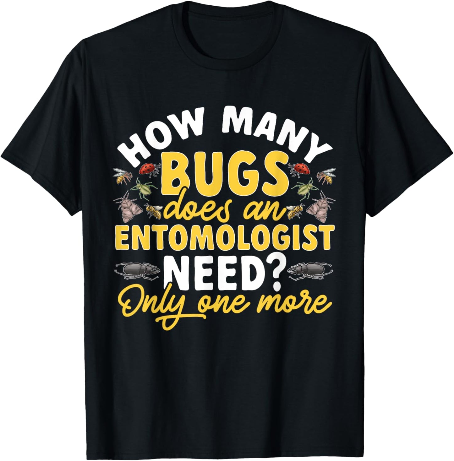Insect Collector Bug Lover Entomologist T-Shirt - T-Shirt | Black
