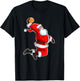 Dunking Santa Basketball Santa T-Shirt - T-Shirt | Black
