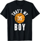 That's My Boy Basketball Number #35 T-Shirt - T-Shirt | Black