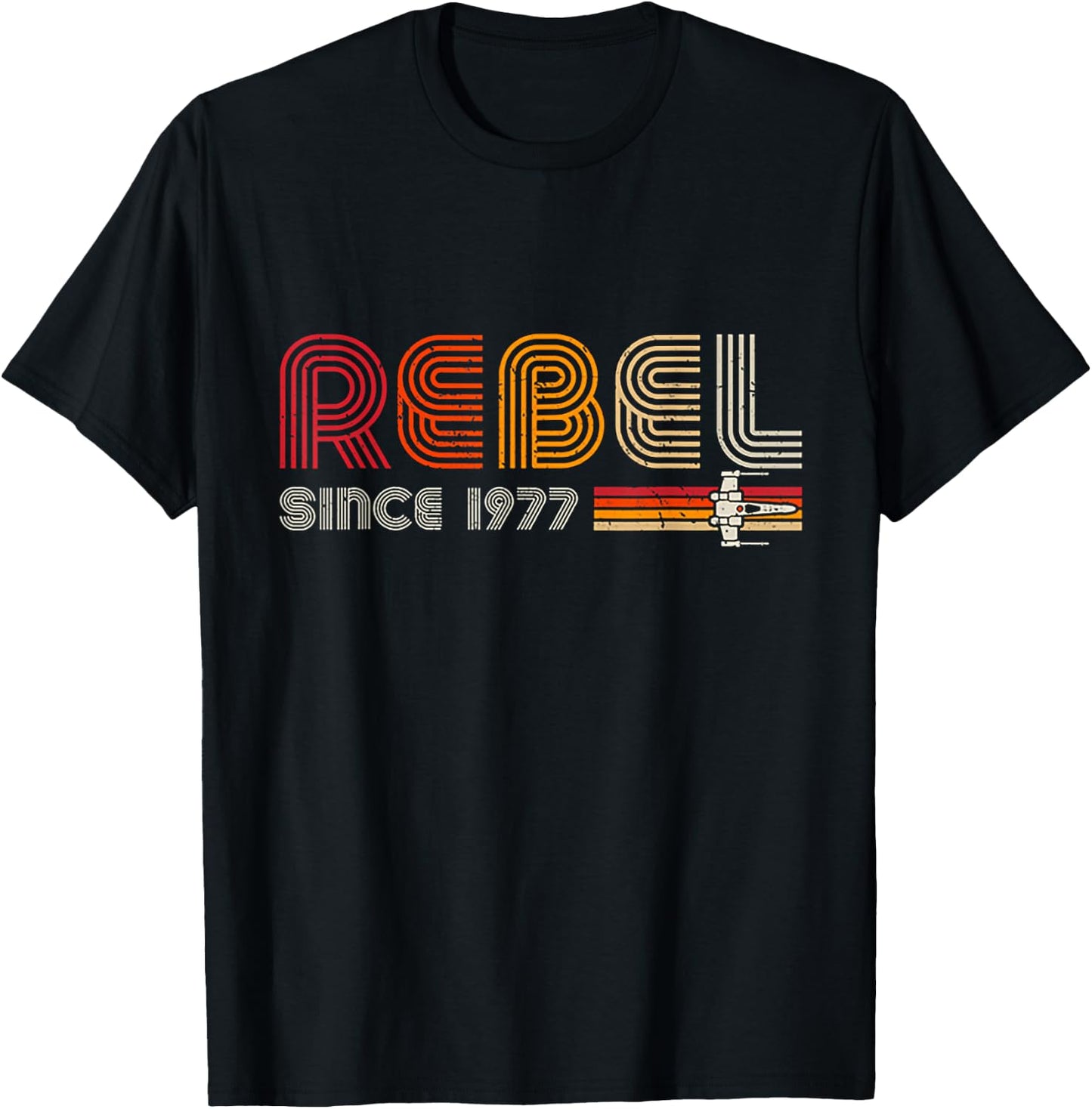 Rebel Since 1977 Retro Vintage T-Shirt - T-Shirt | Black